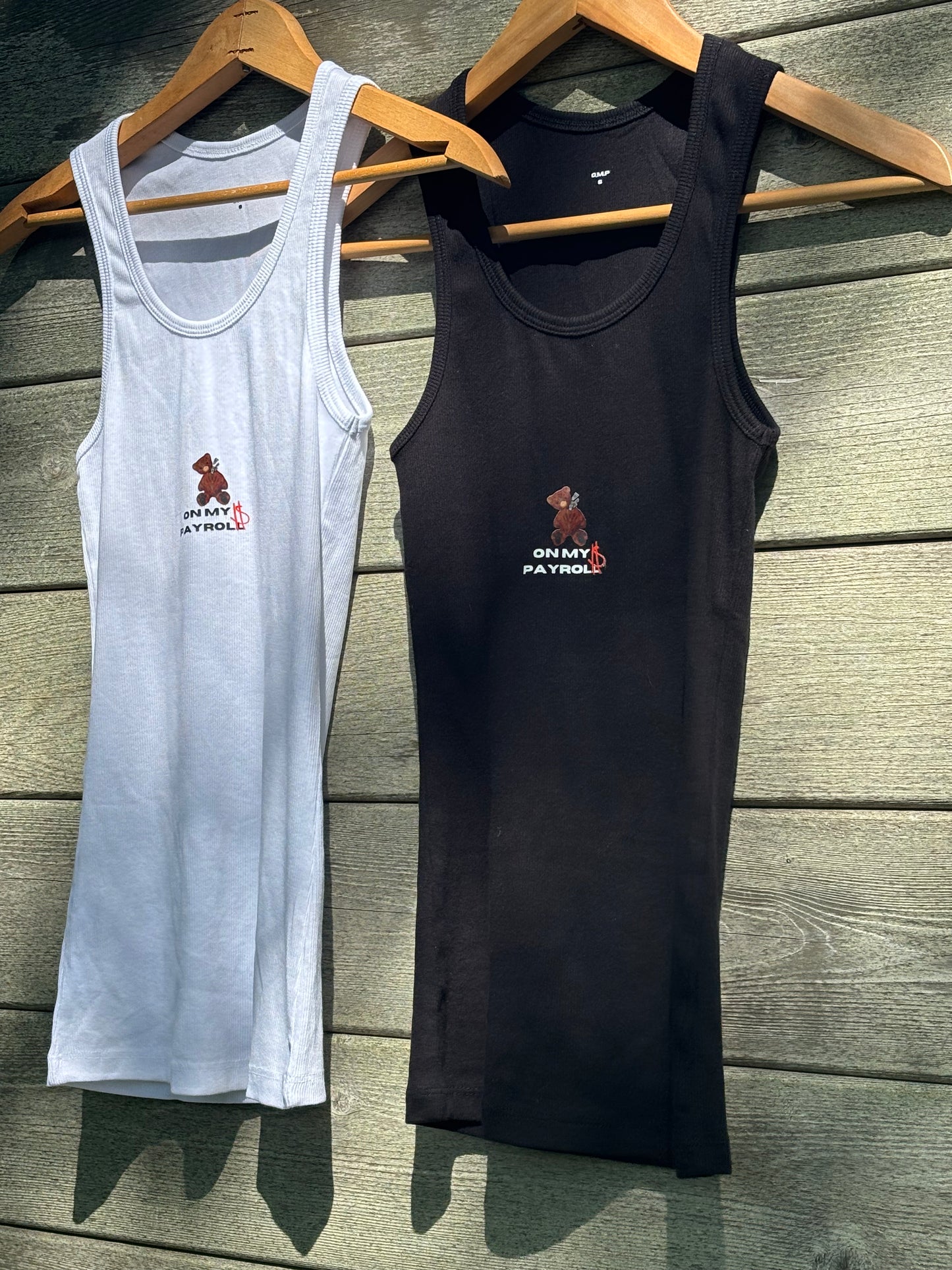 ON MY PAYROLL TANK-WHITE